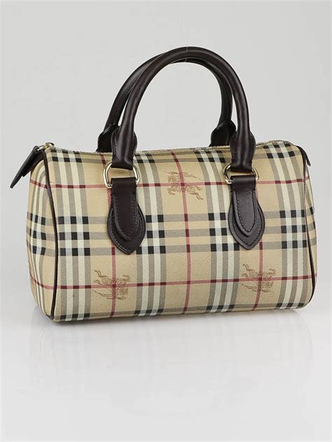 burberry medium haymarket check bowling bag